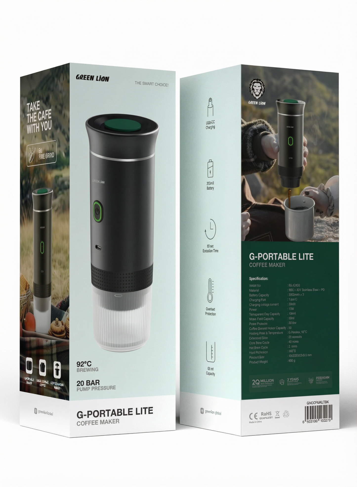 Coffee maker lite green lion®